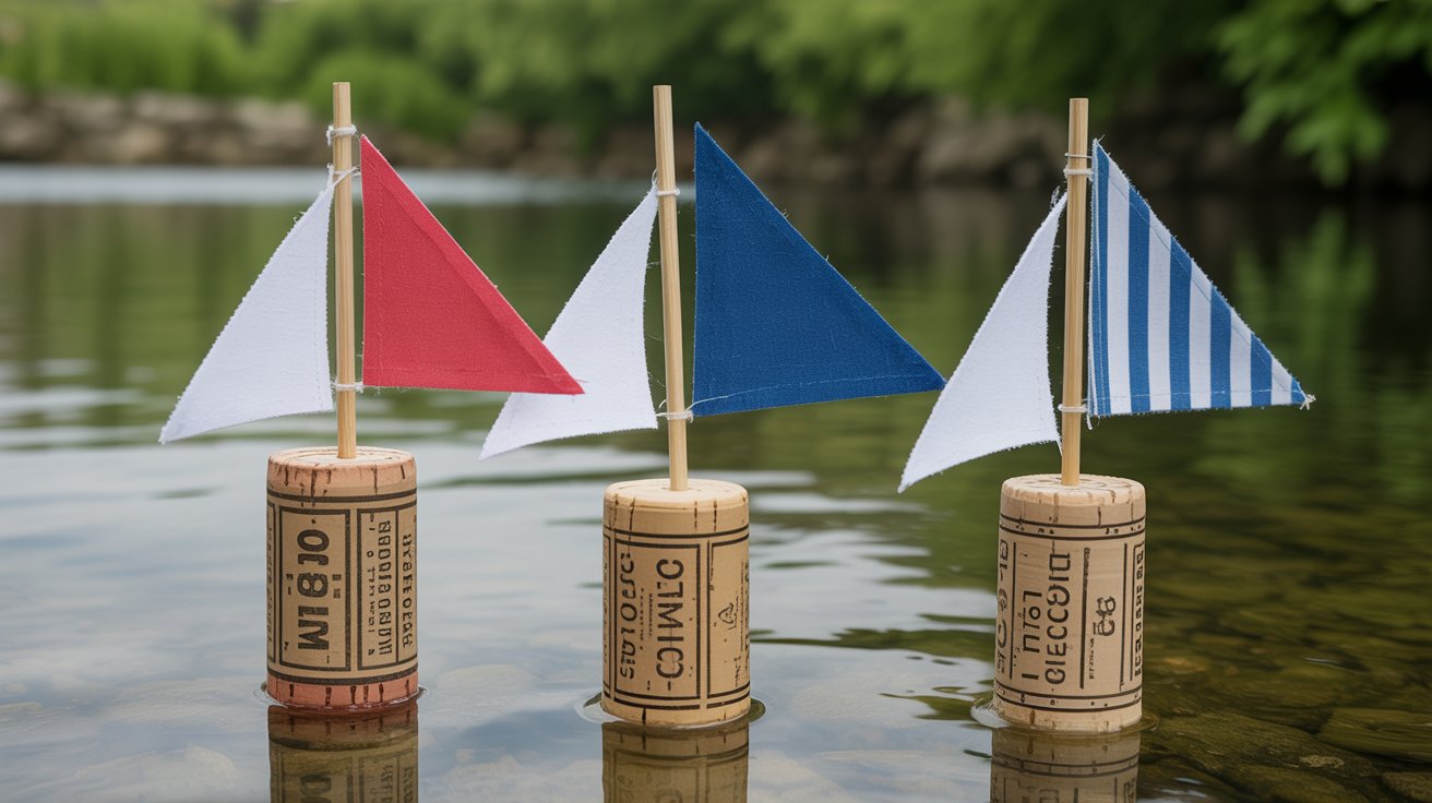 11. Cork Sailboats