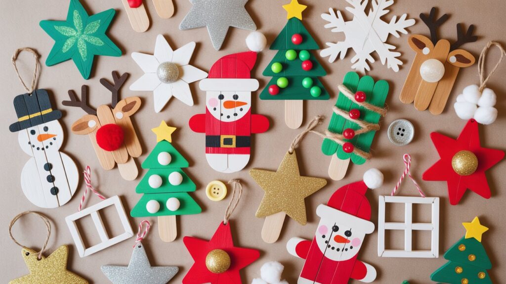 Easy Christmas Crafts With Popsicle Sticks Easy Christmas Crafts With Popsicle Sticks