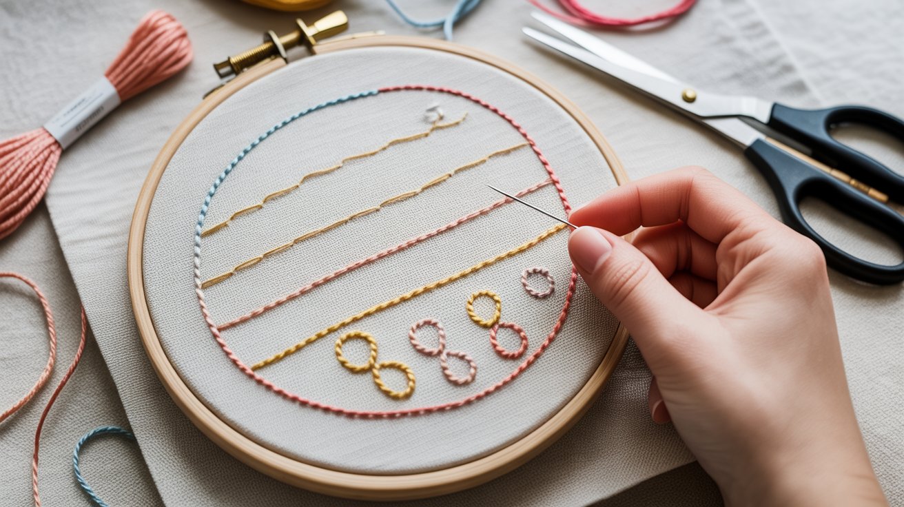 Chain Stitch Embroidery for Beginners