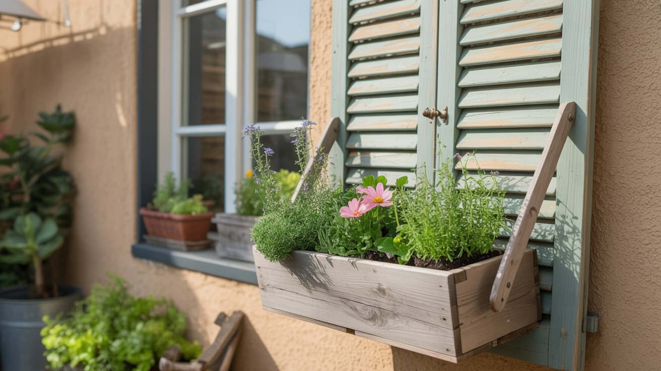 13. Shutter Window Box Planter