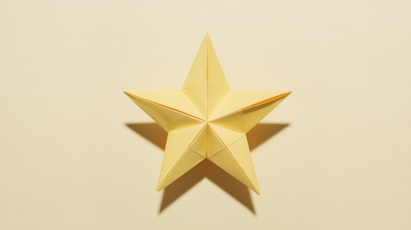 5. Sticky Note Origami Star