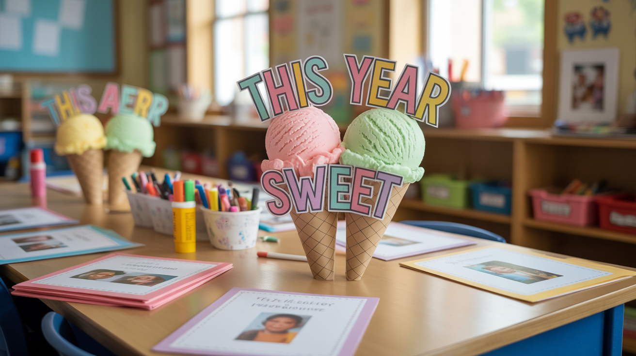 Ice Cream "This Year Was Sweet" Craft