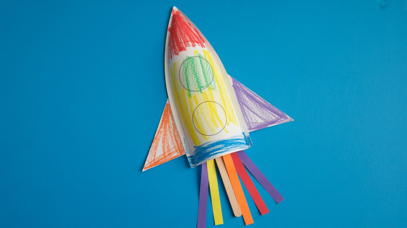 Paper Plate Rockets