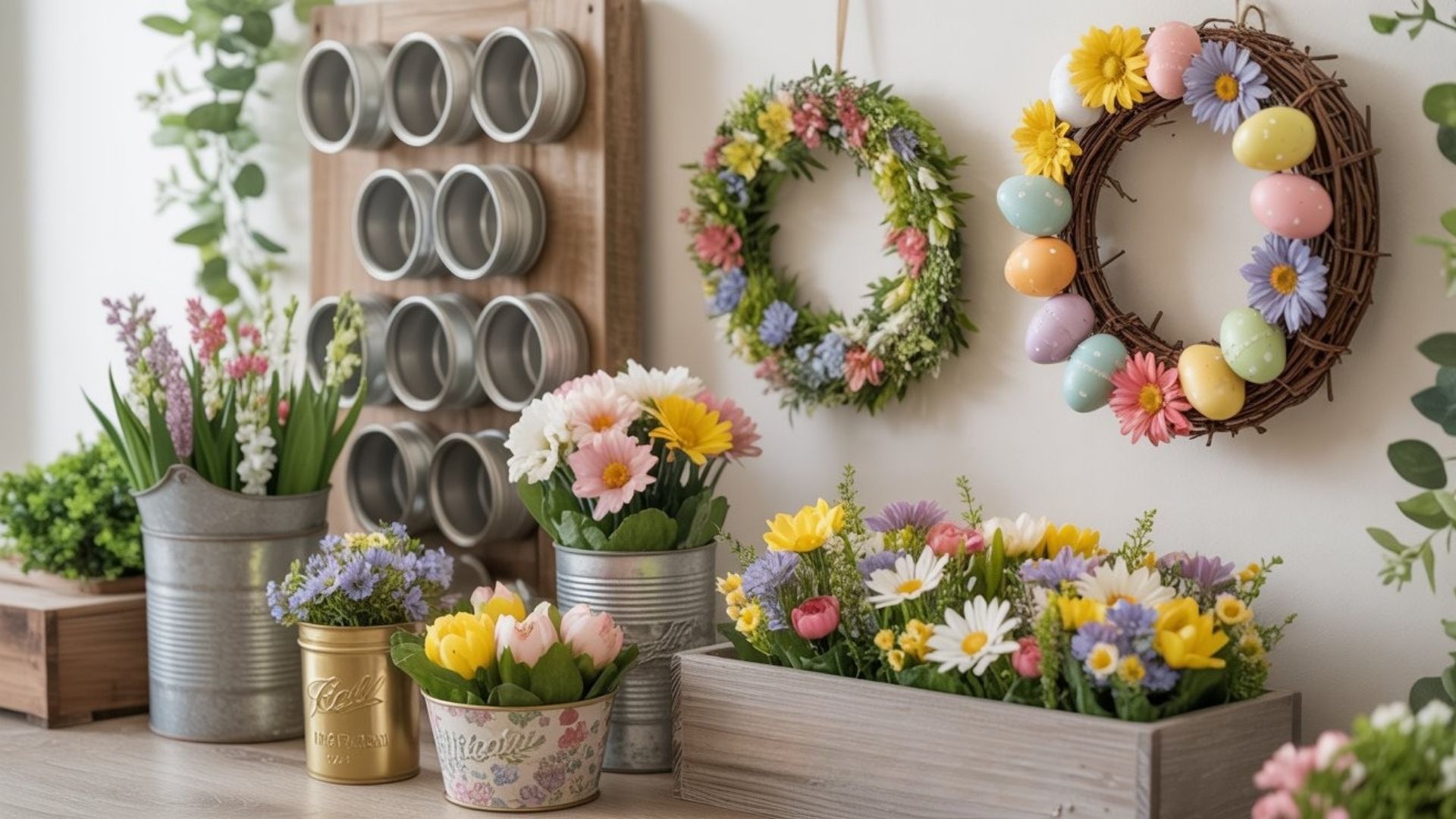 Wreaths, Planters & Flowers