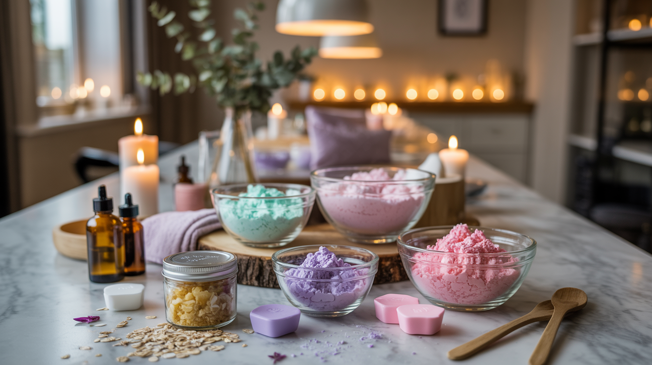 DIY Sugar Scrubs or Bath Bombs (Spa Night At Home)