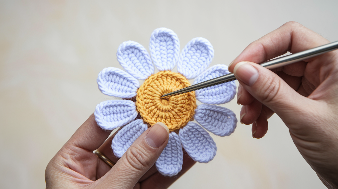 Simple Flat Daisy Applique