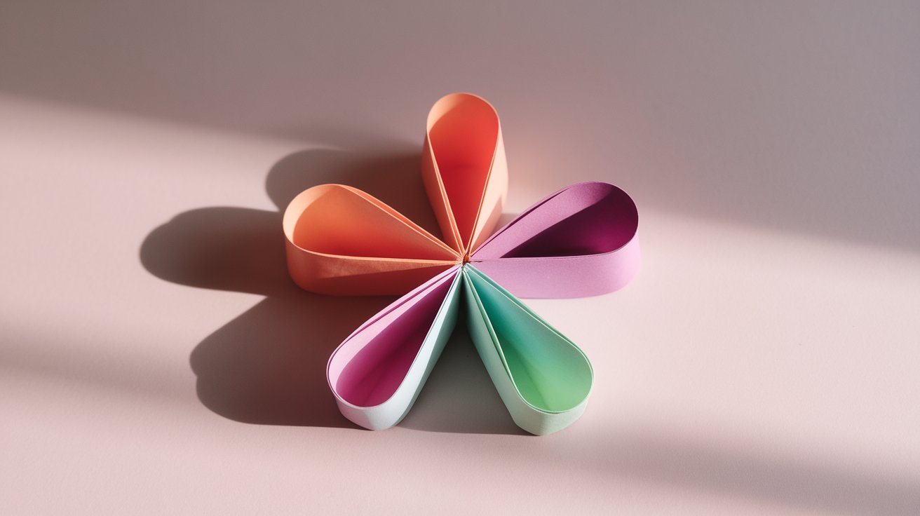 12. Sticky Note 5-Petal Flower