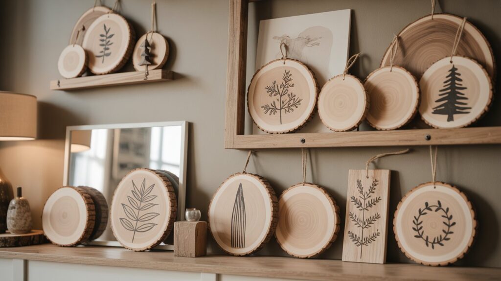 13 Creative Wood Slice Ornament Ideas for Your Home