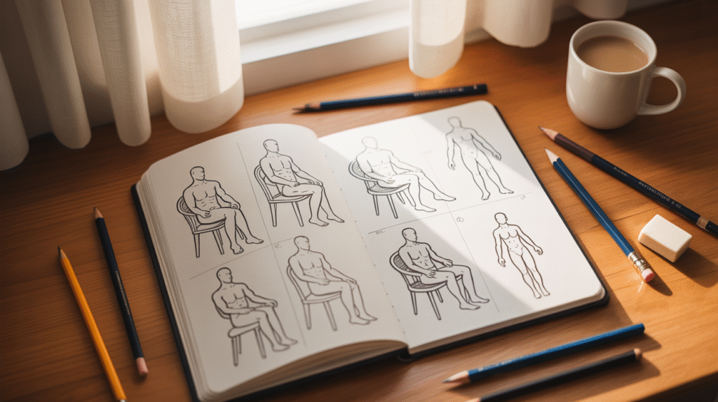 Sitting Drawing Base Ideas for Better Figure Sketches