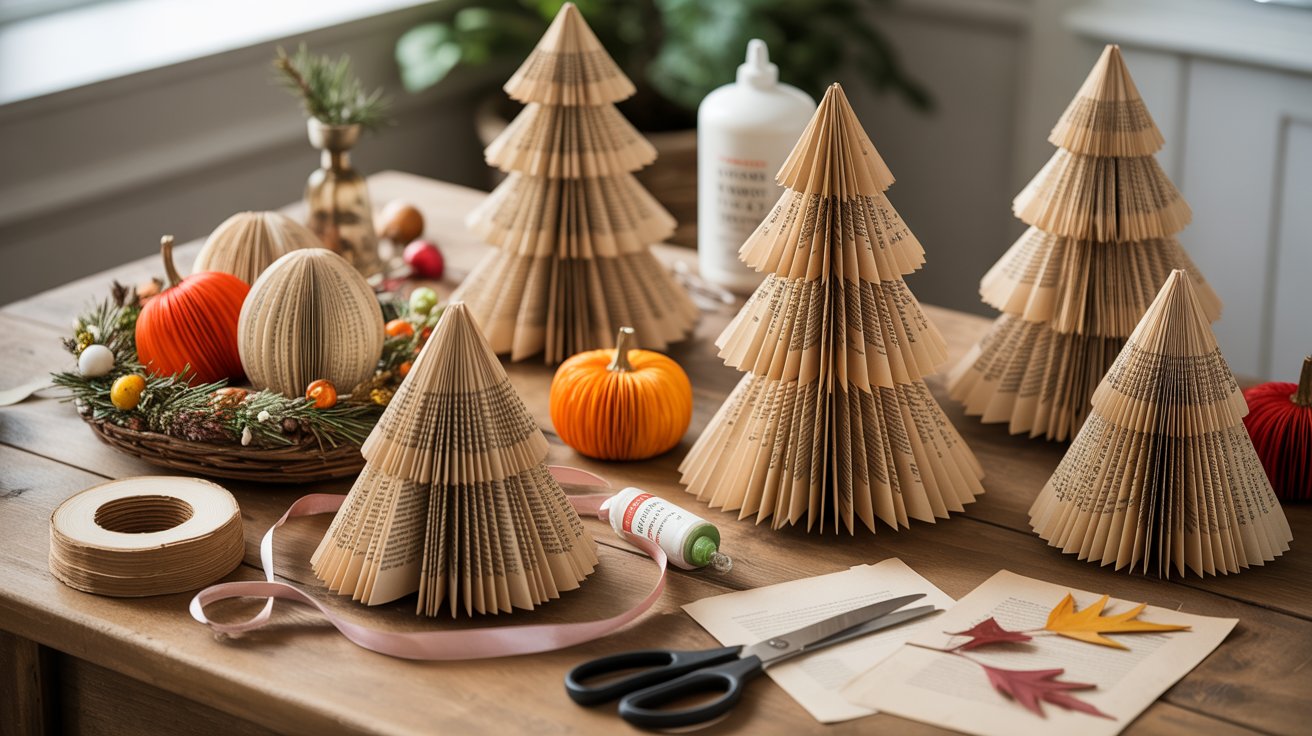 How to Make Seasonal & Holiday Book Page Crafts?