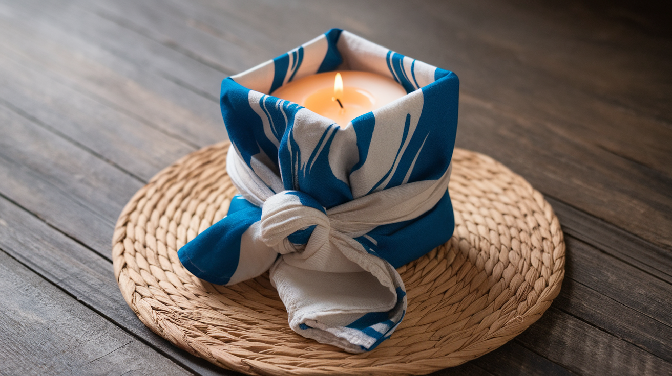 3. DIY Fabric Wrap (Furoshiki-Style)