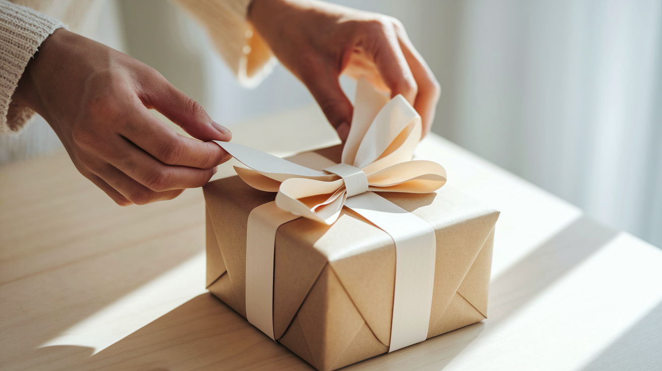 Step 3: Attach the Bow to Your Gift