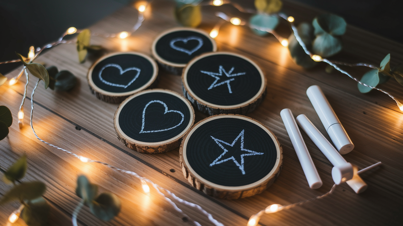 4. Chalkboard Quote Ornaments
