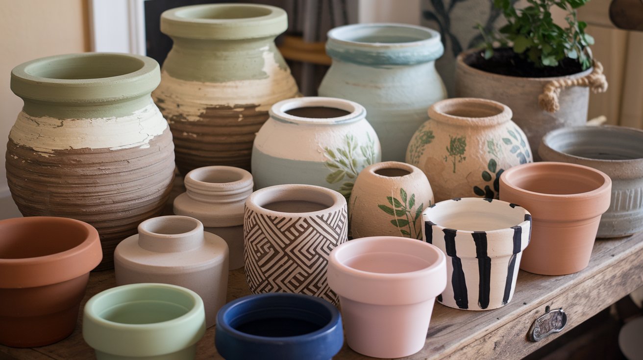 Terracotta, Clay & Specialty Pot Painting Ideas