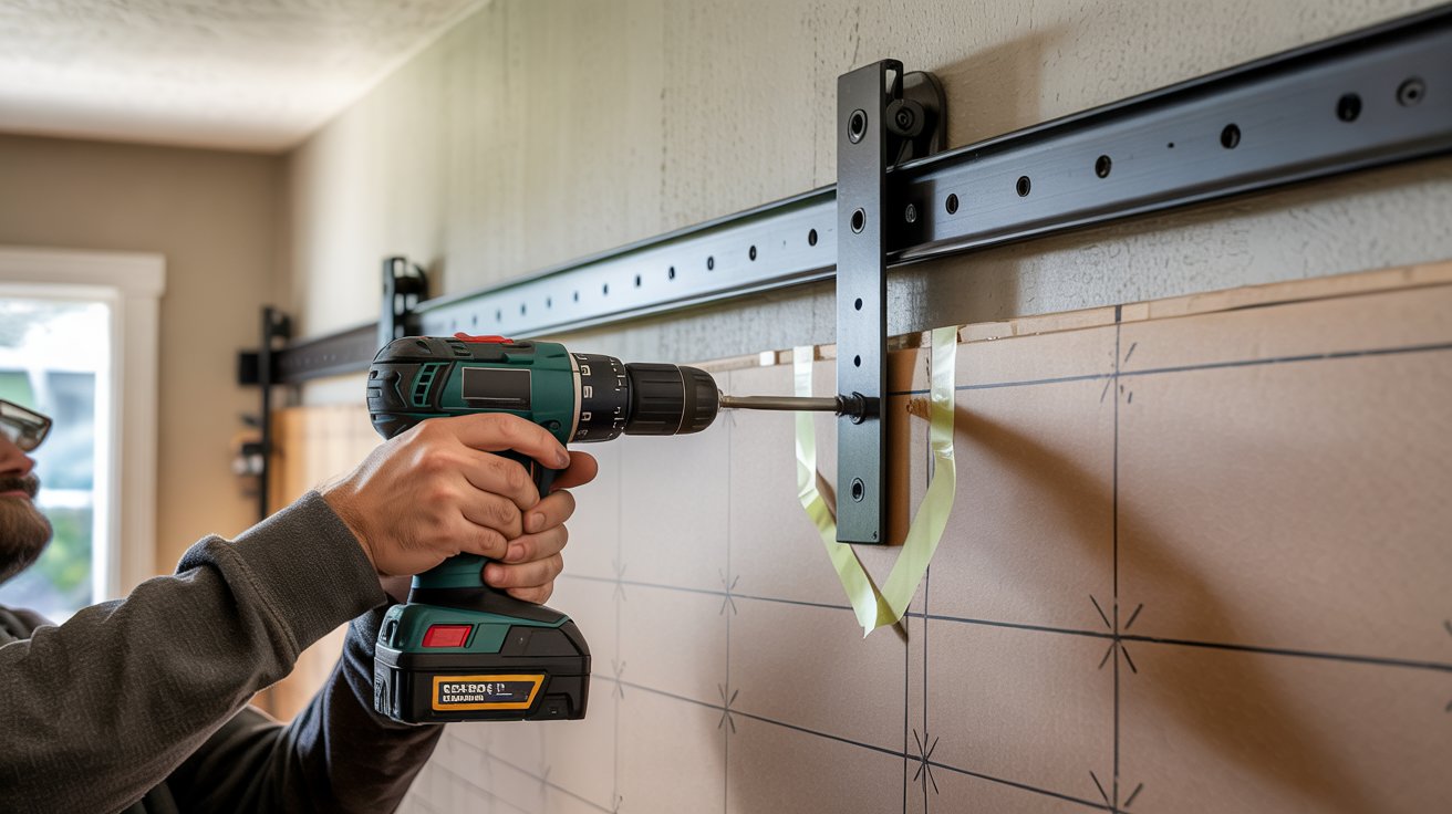 Step 6: Mount the track on the wall