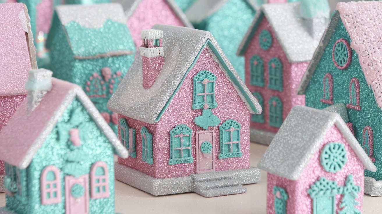 Vintage Glitter Village Look