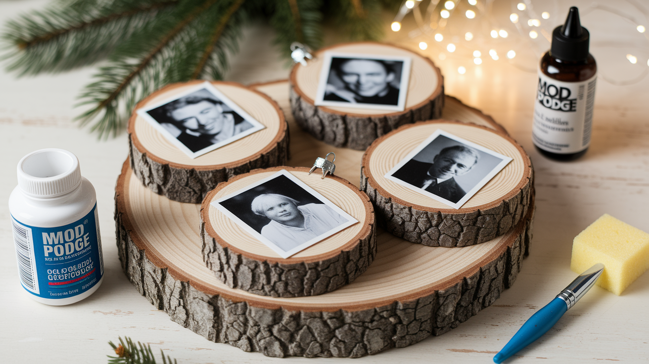 2. Photo Transfer Ornaments