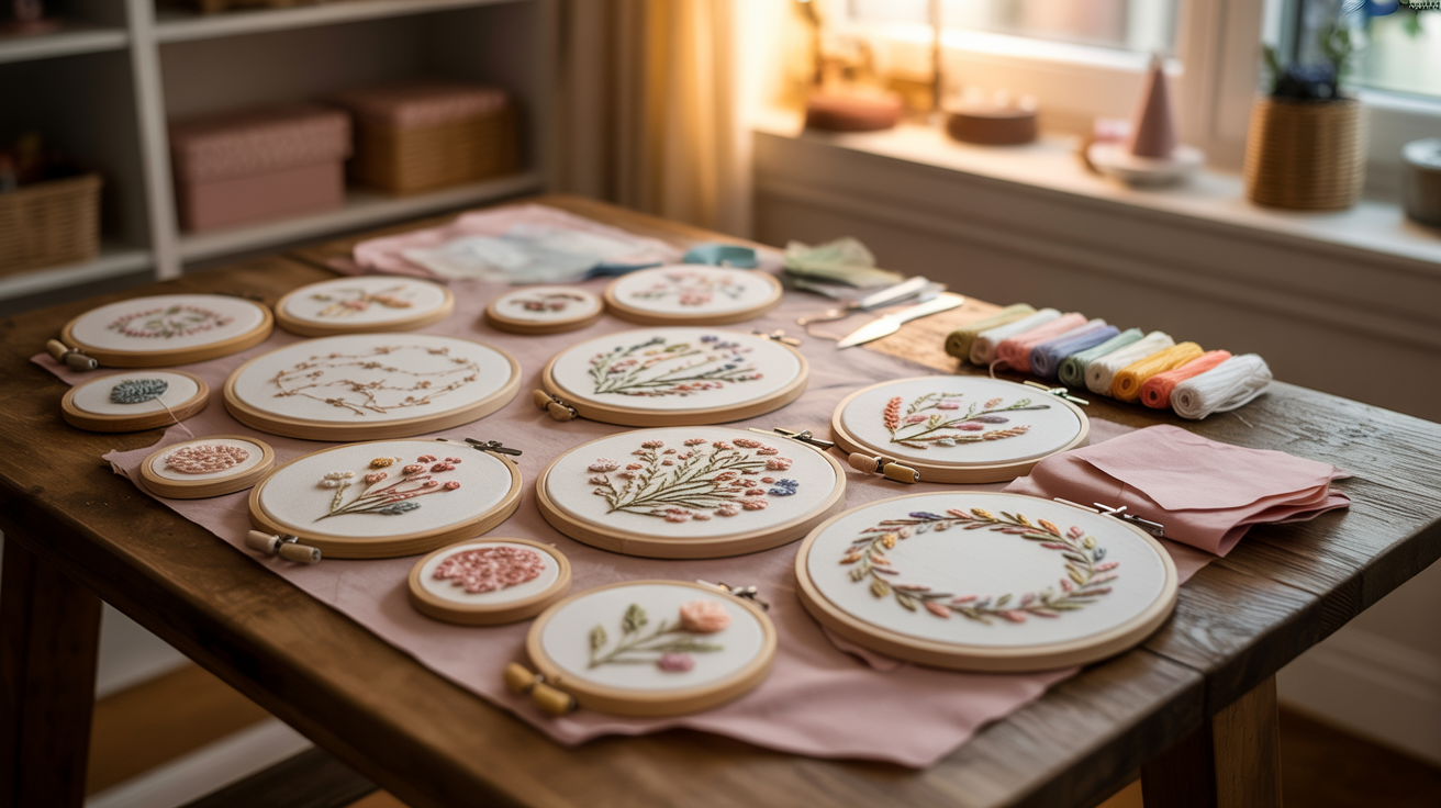 Embroidery Hoops (Artsy and Calming)
