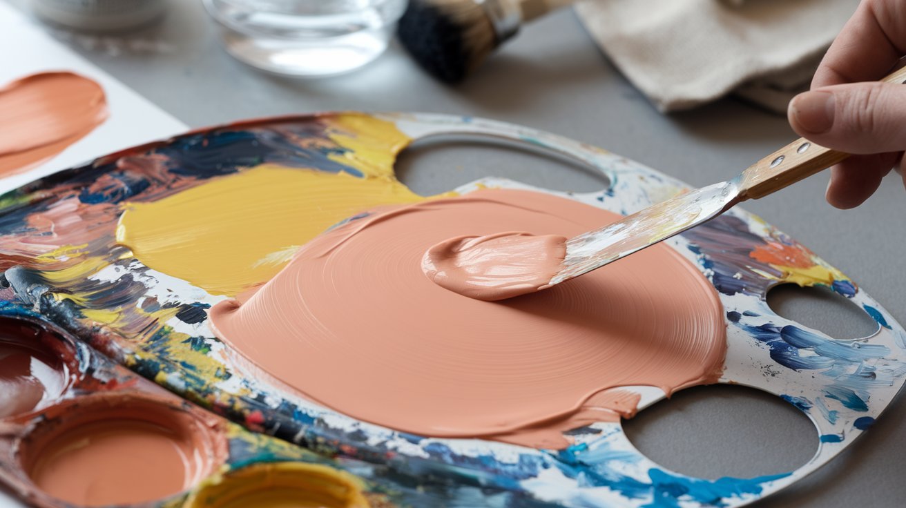 How to Make Peach Color with Acrylic Paint