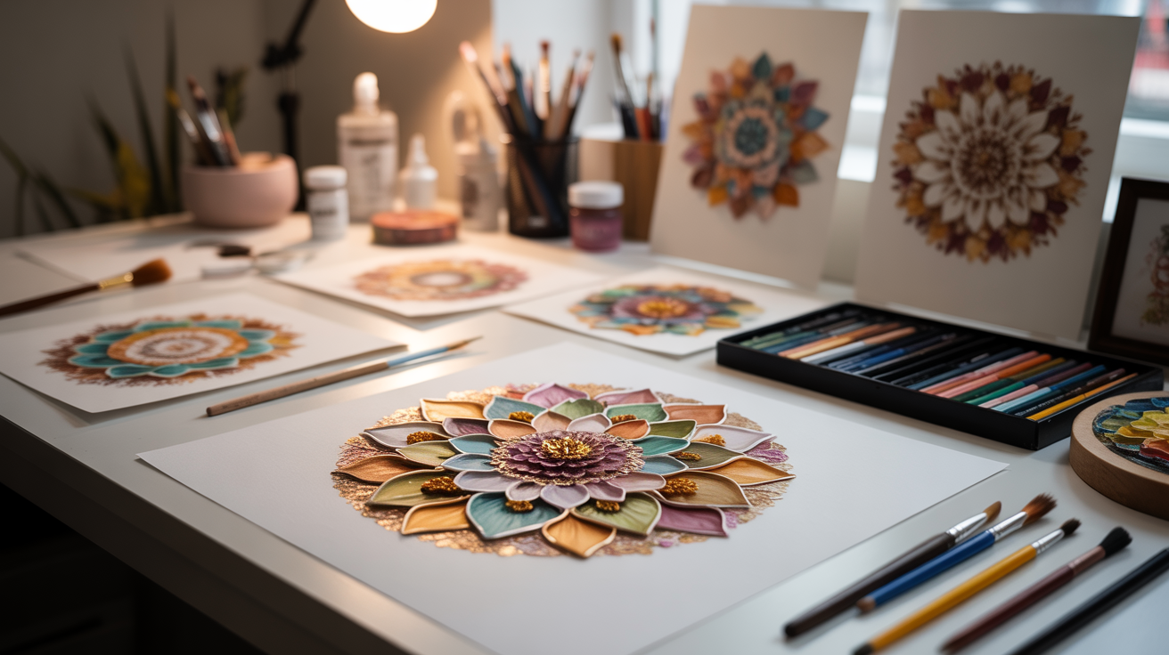 11. Mixed Media Mandalas