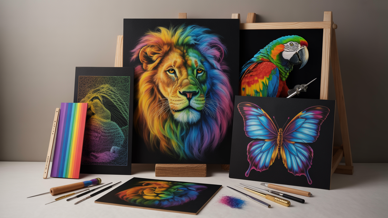 Rainbow Animal Art