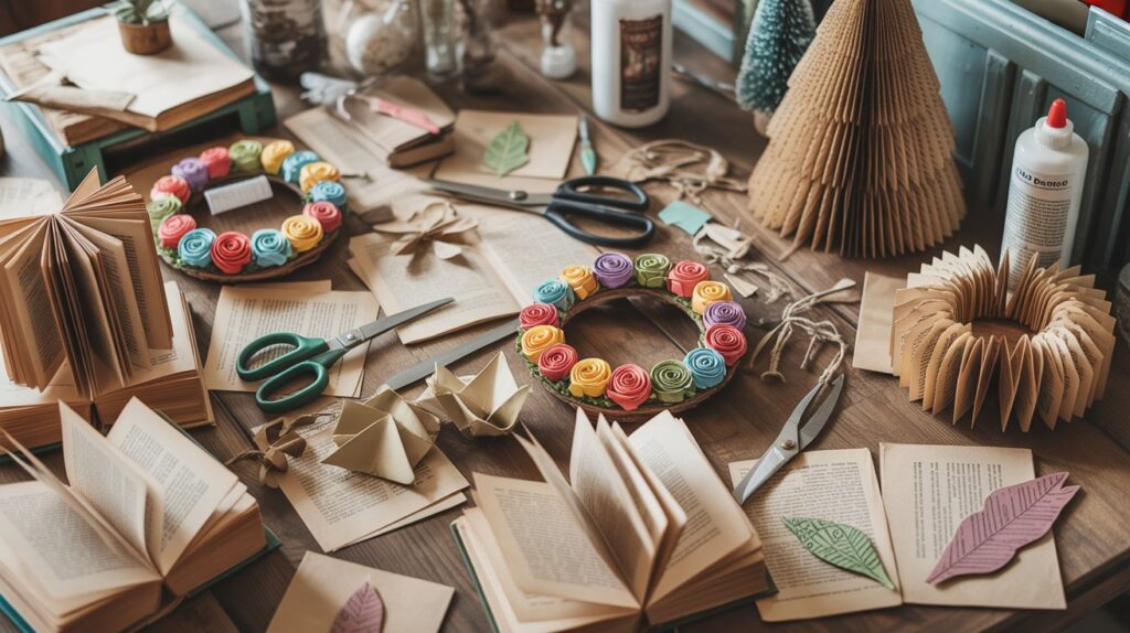 Book Page Crafts: Simple Step-by-Step DIY Ideas Book Page Crafts: Simple Step-by-Step DIY Ideas