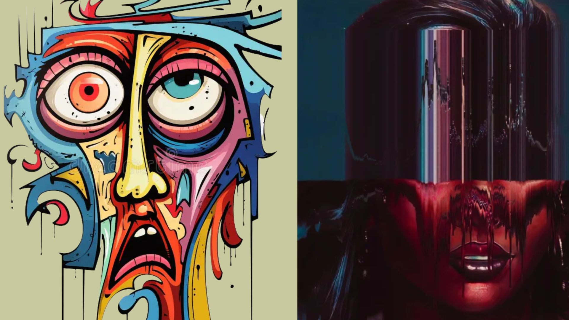 5. Melting or Glitching Faces