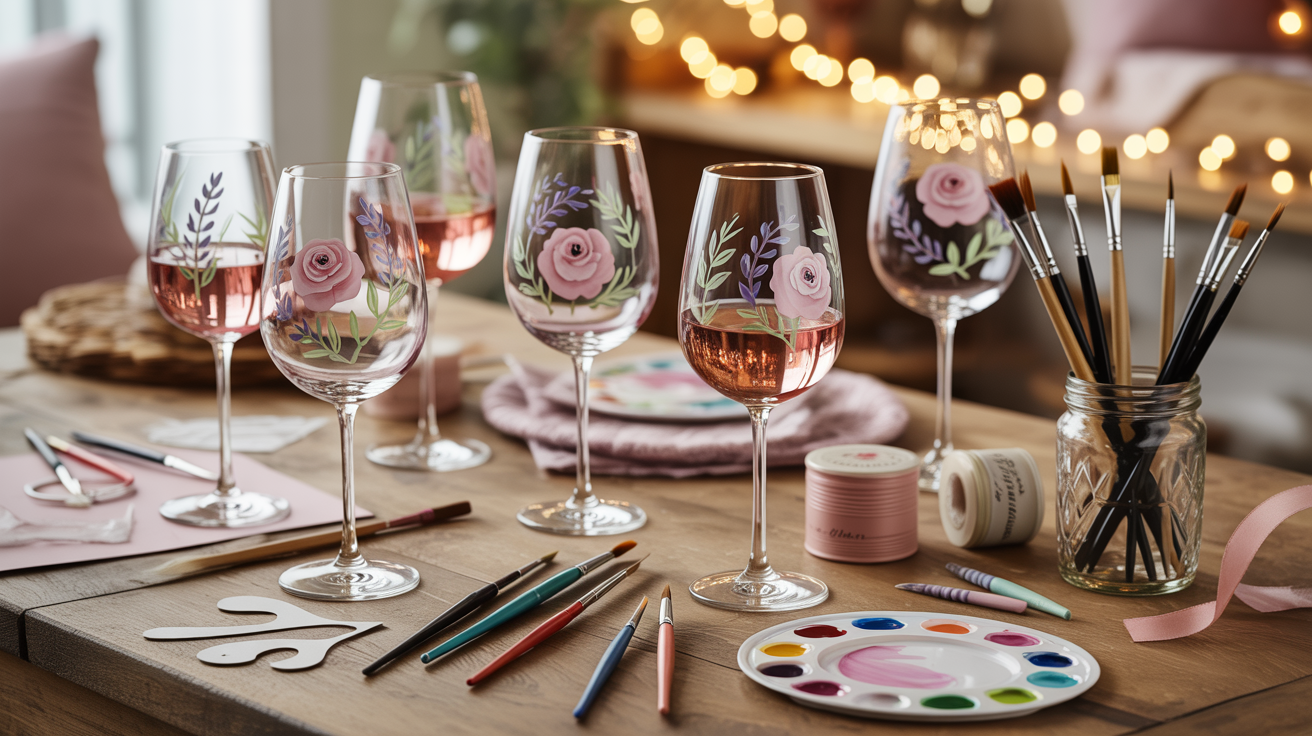 Painted Wine Glasses (Functional and Fun)