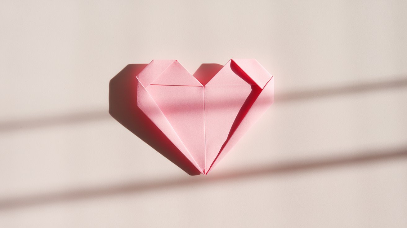 8. Sticky Note Origami Heart