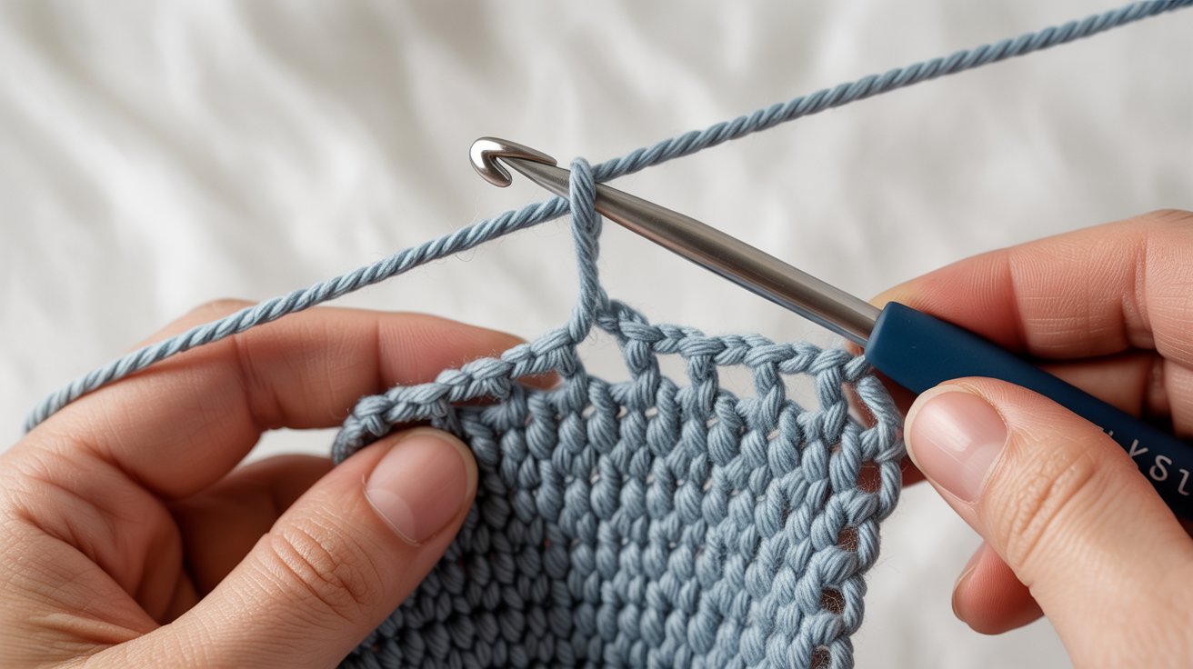 Insert the Hook Into the Stitch