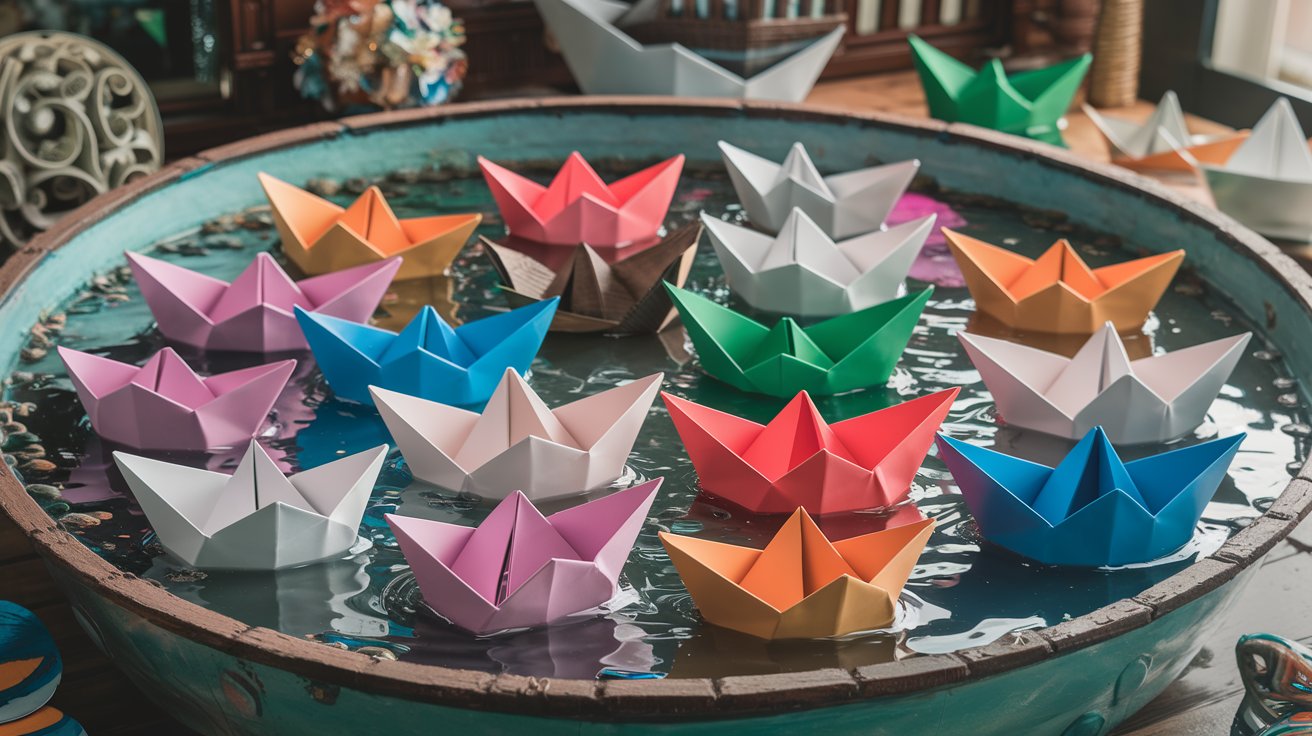 Creative Variations of Paper Boat Origami