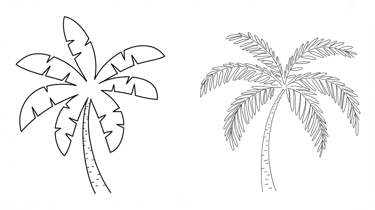 Cartoon vs. Realistic Leaves