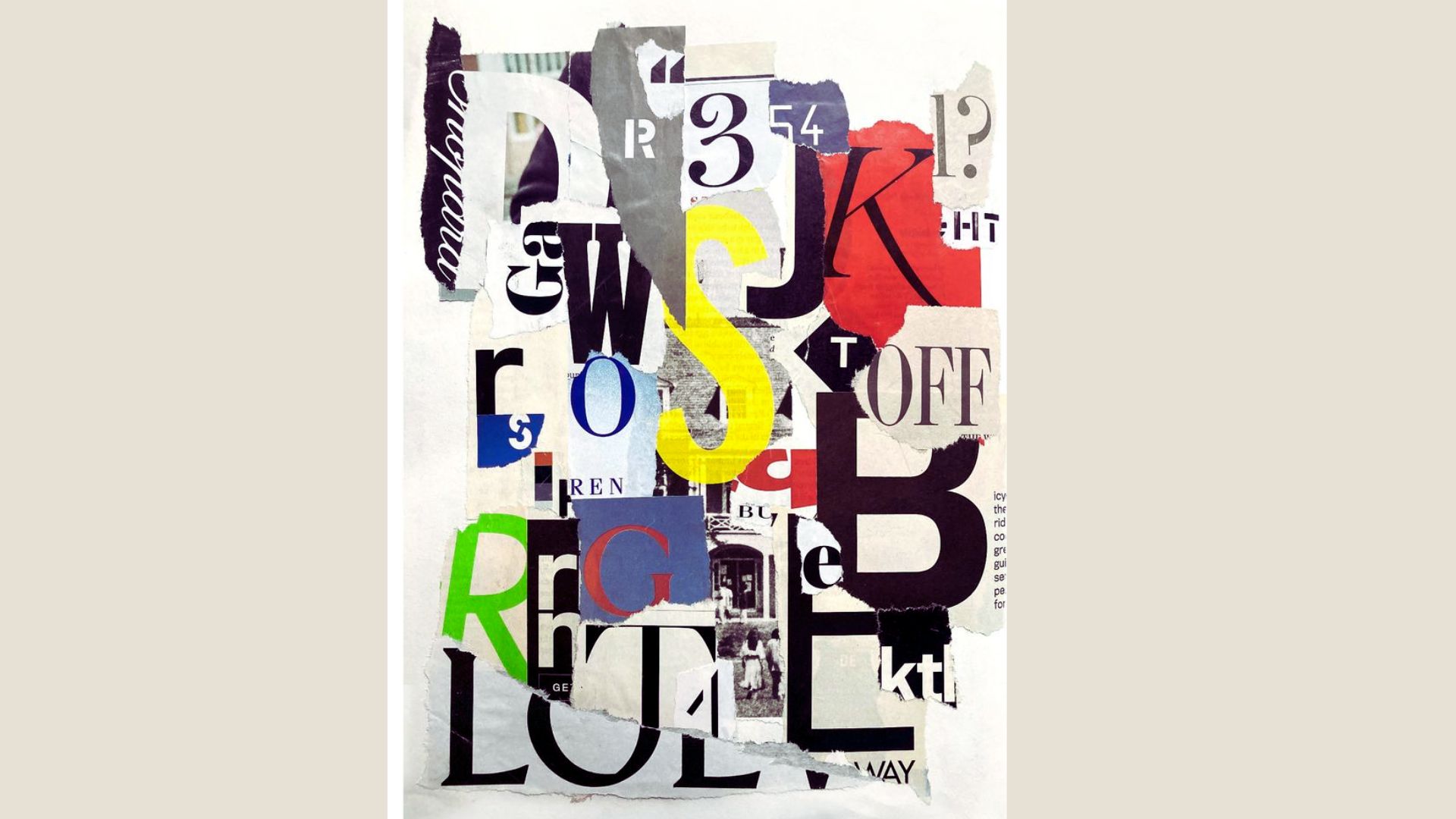 6. Typography Collage