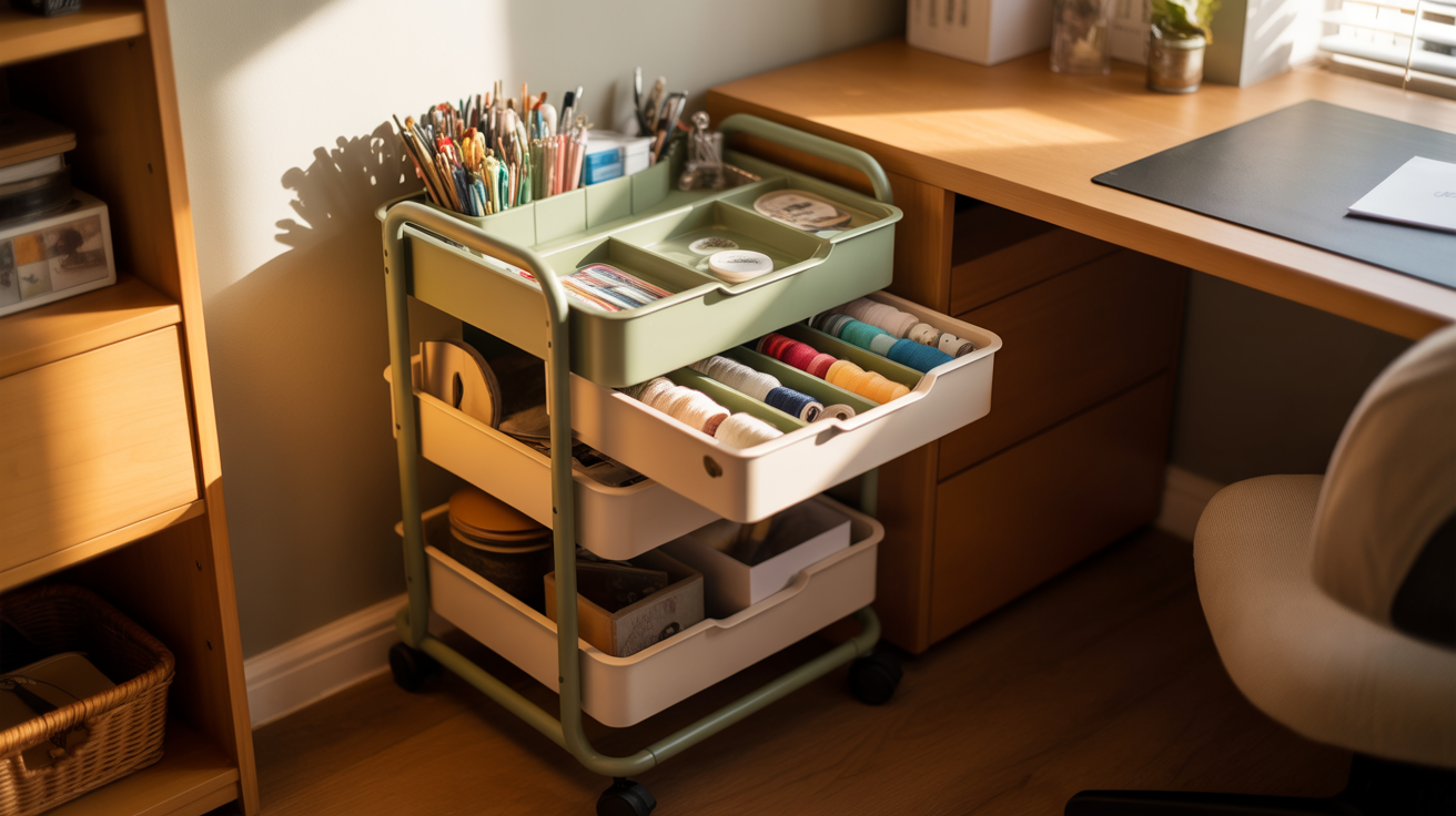 Rolling Carts with Drawers