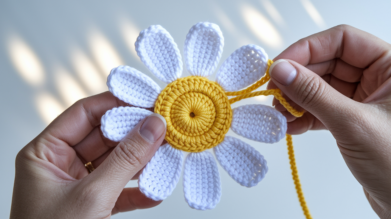 3D Puffy Daisy Flower