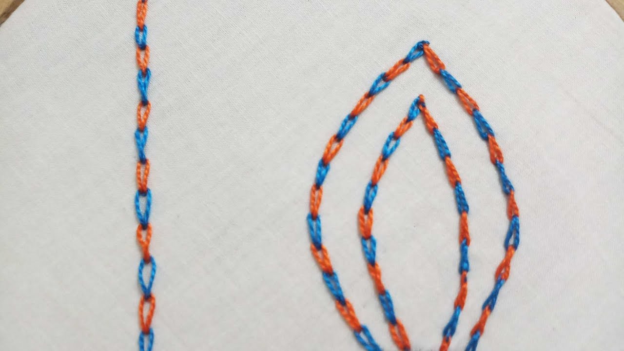 5. Checkered Chain Stitch