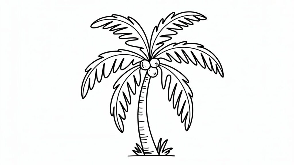 How to Draw a Palm Tree?