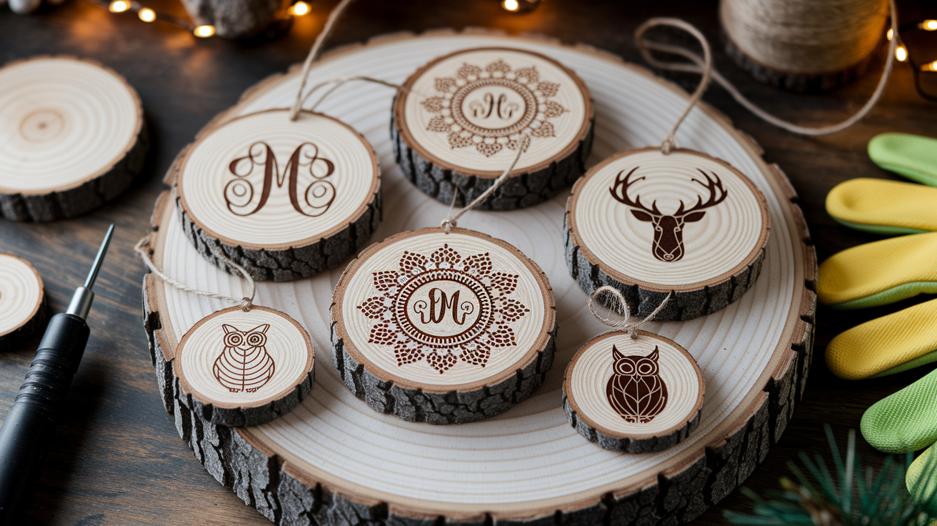 5. Pyrography (Wood Burning) Ornaments