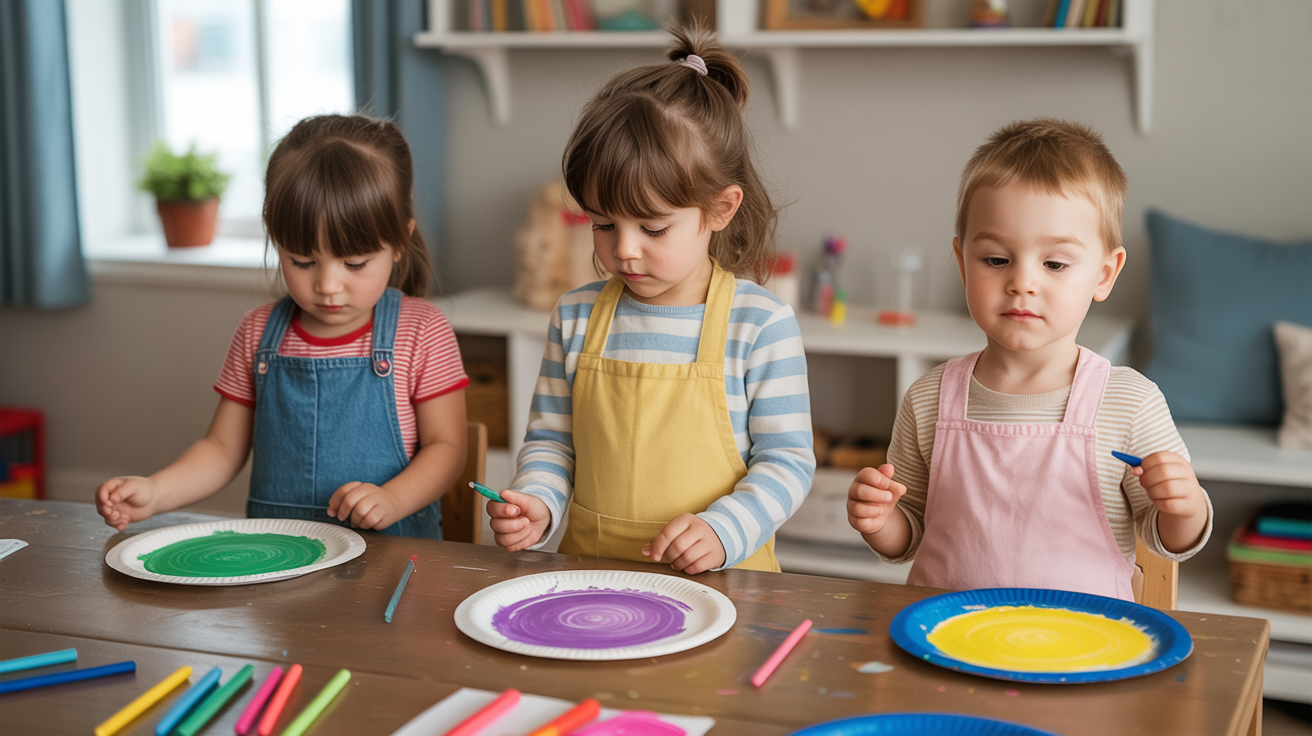Paper Plate Spin Art