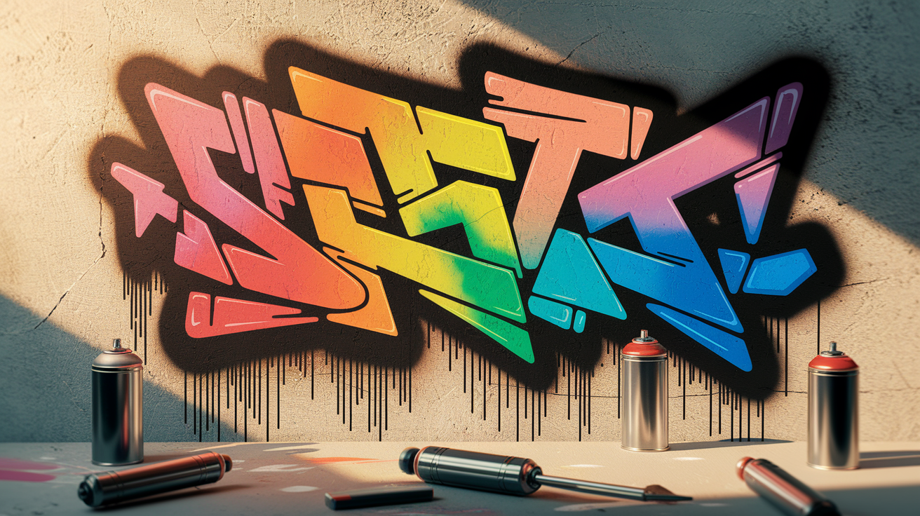 18. Stencil Spray Art