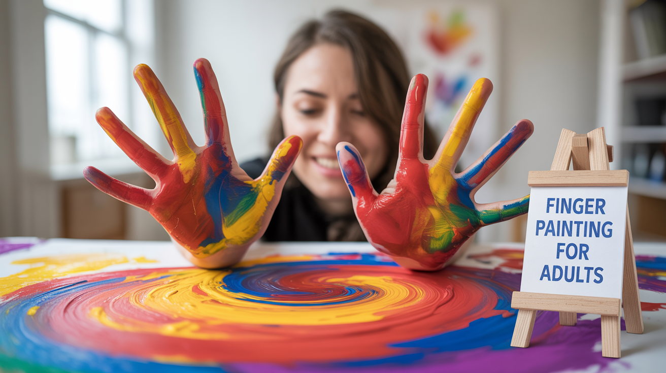 4. Finger Painting for Adults