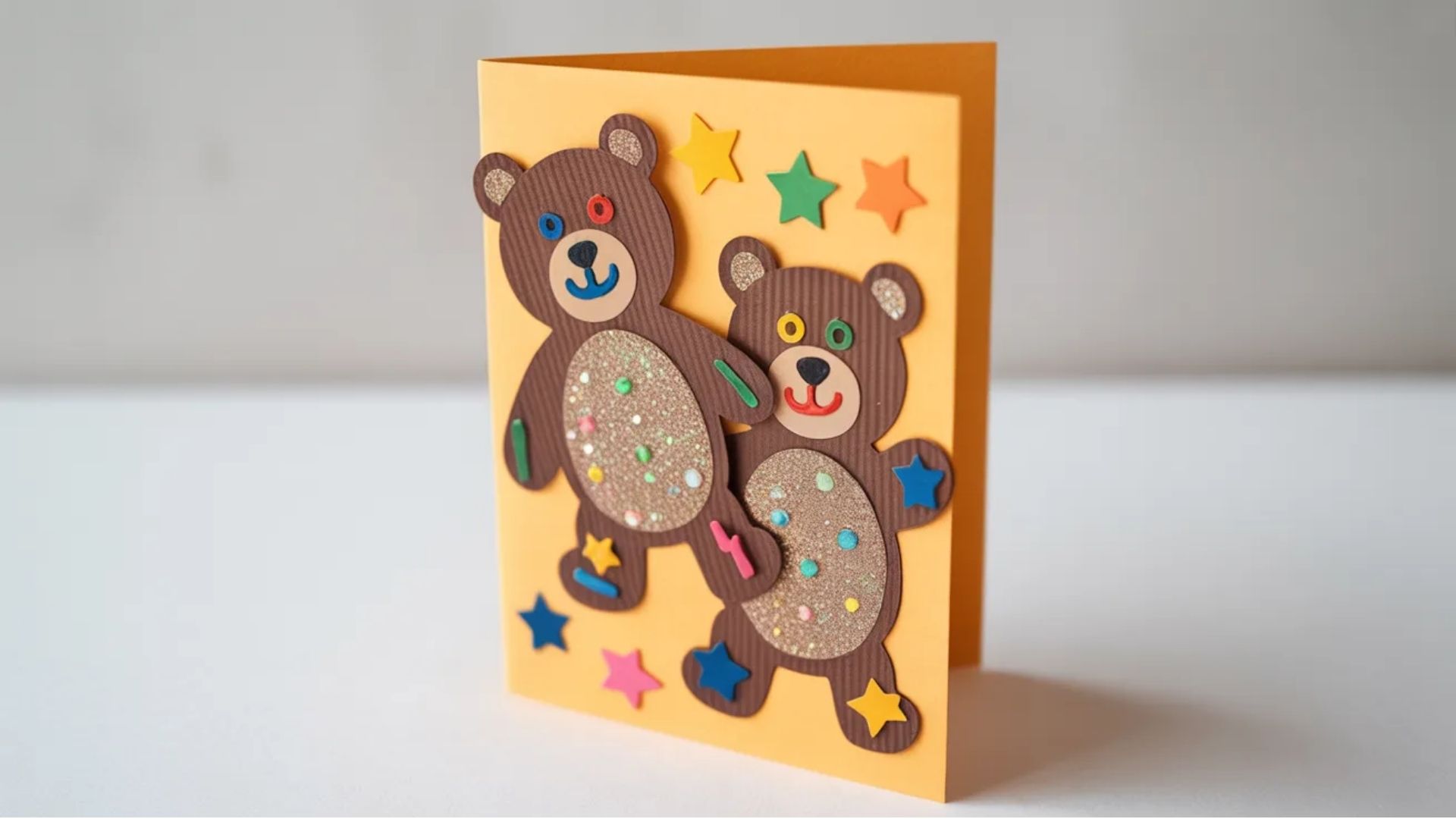 15. Brown Bear Themed Greeting Card