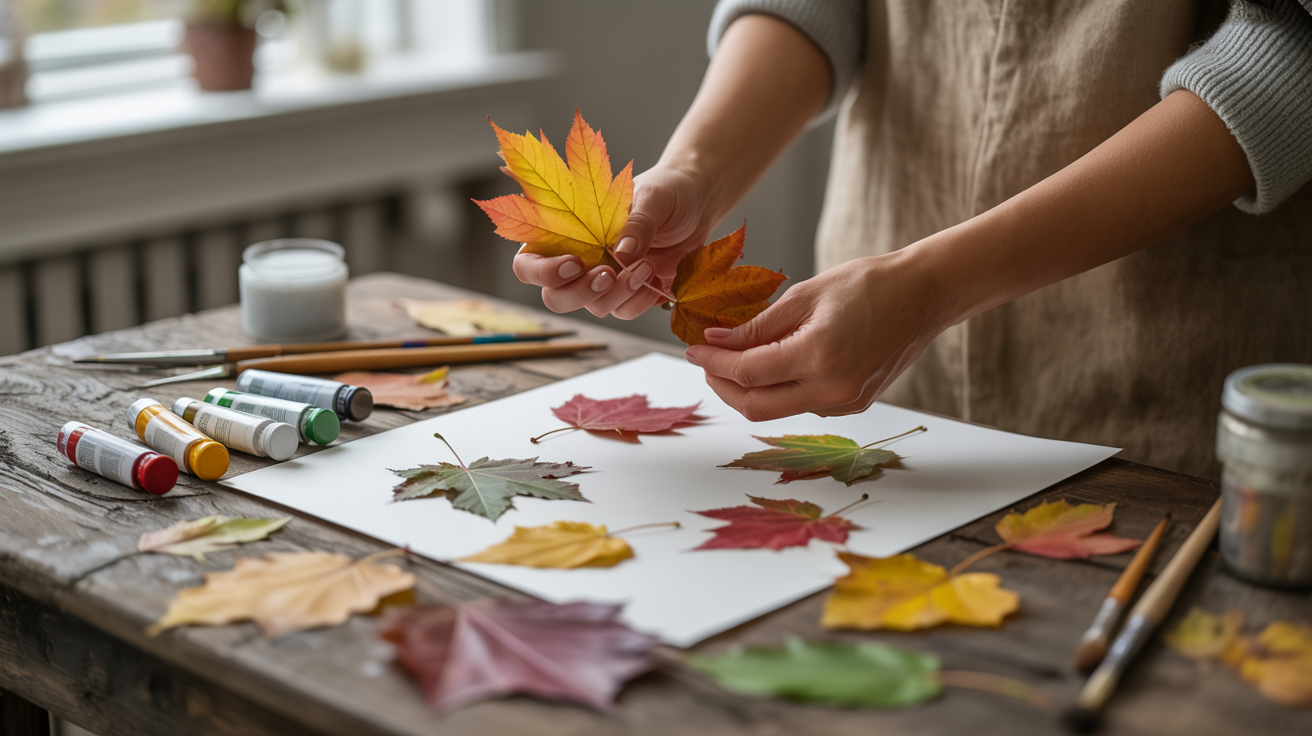 6. Nature Leaf Printing