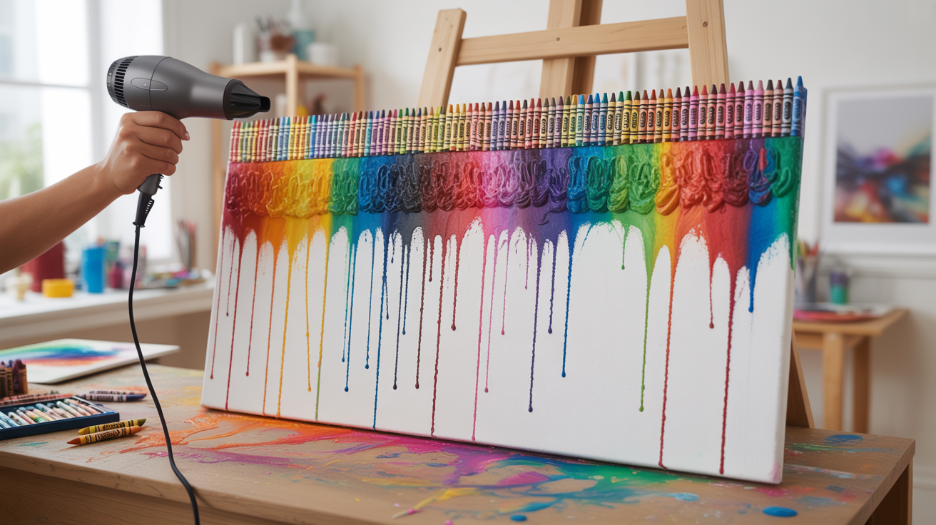 8. Crayon Melting Art