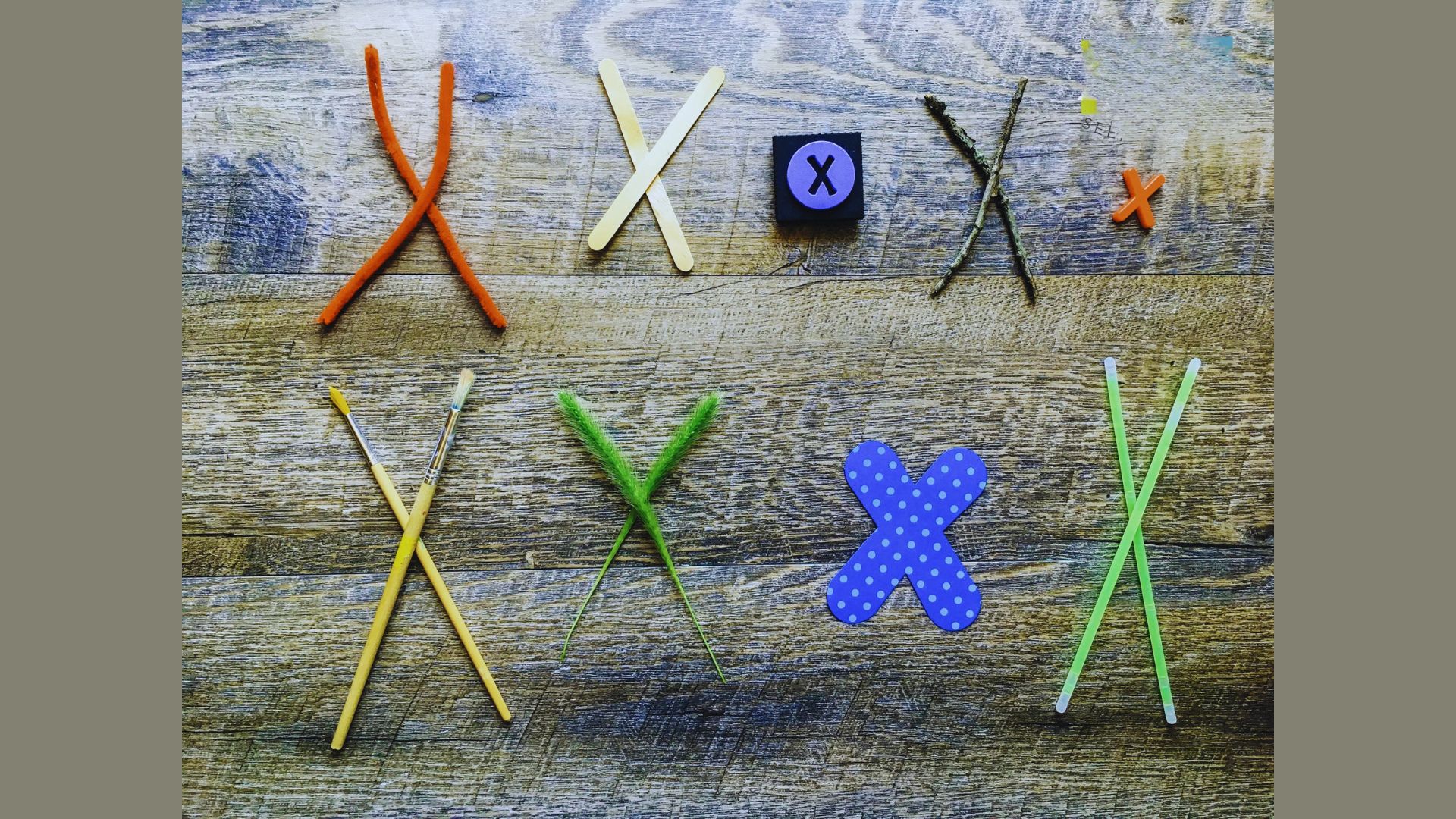 Popsicle Stick Letter X