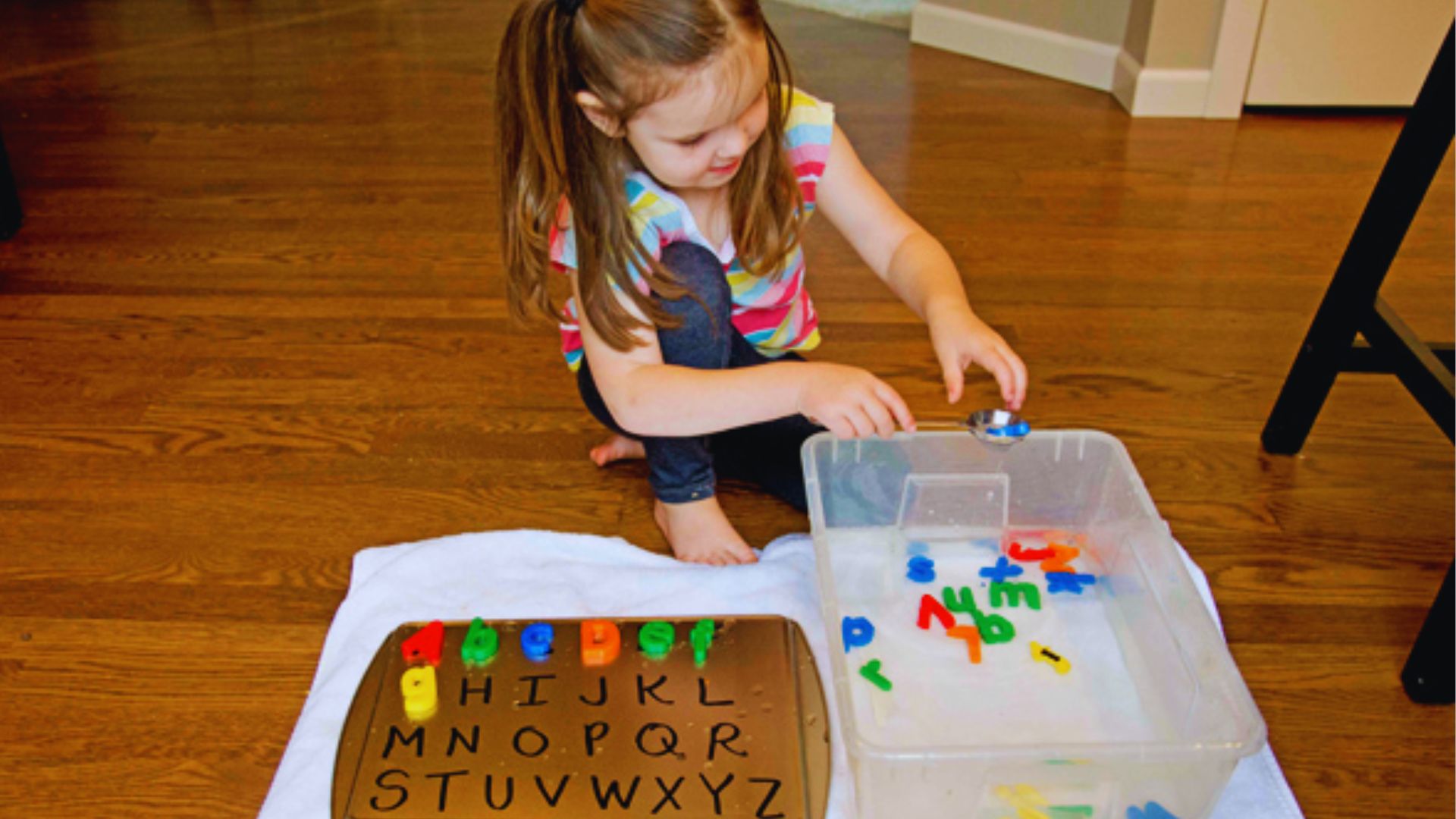 Alphabet Soup Sensory Bin
