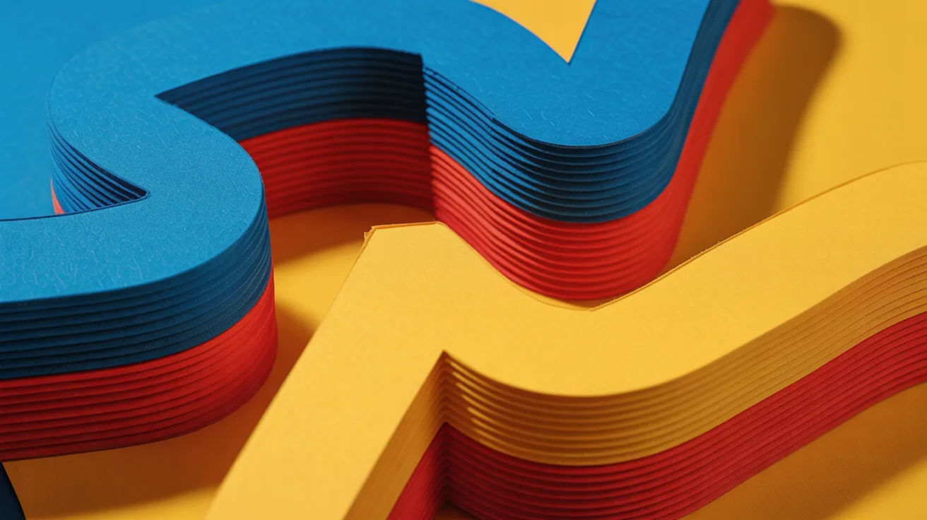 3D Layered Pop Art Words