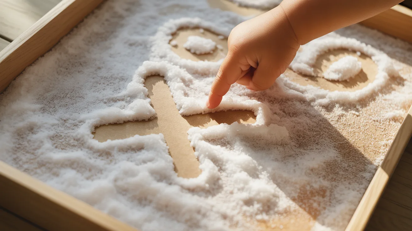 Salt or Rice Letter Painting