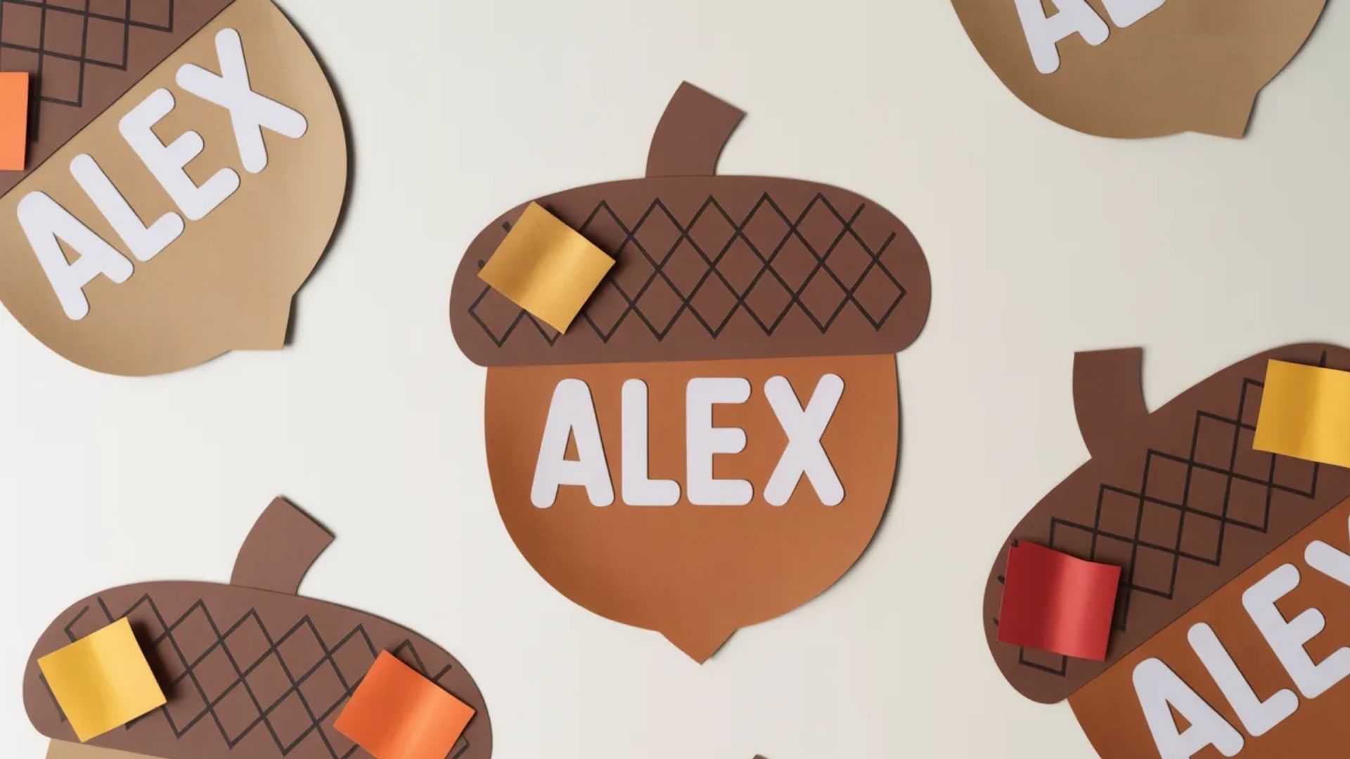 Easy Acorn Name Craft