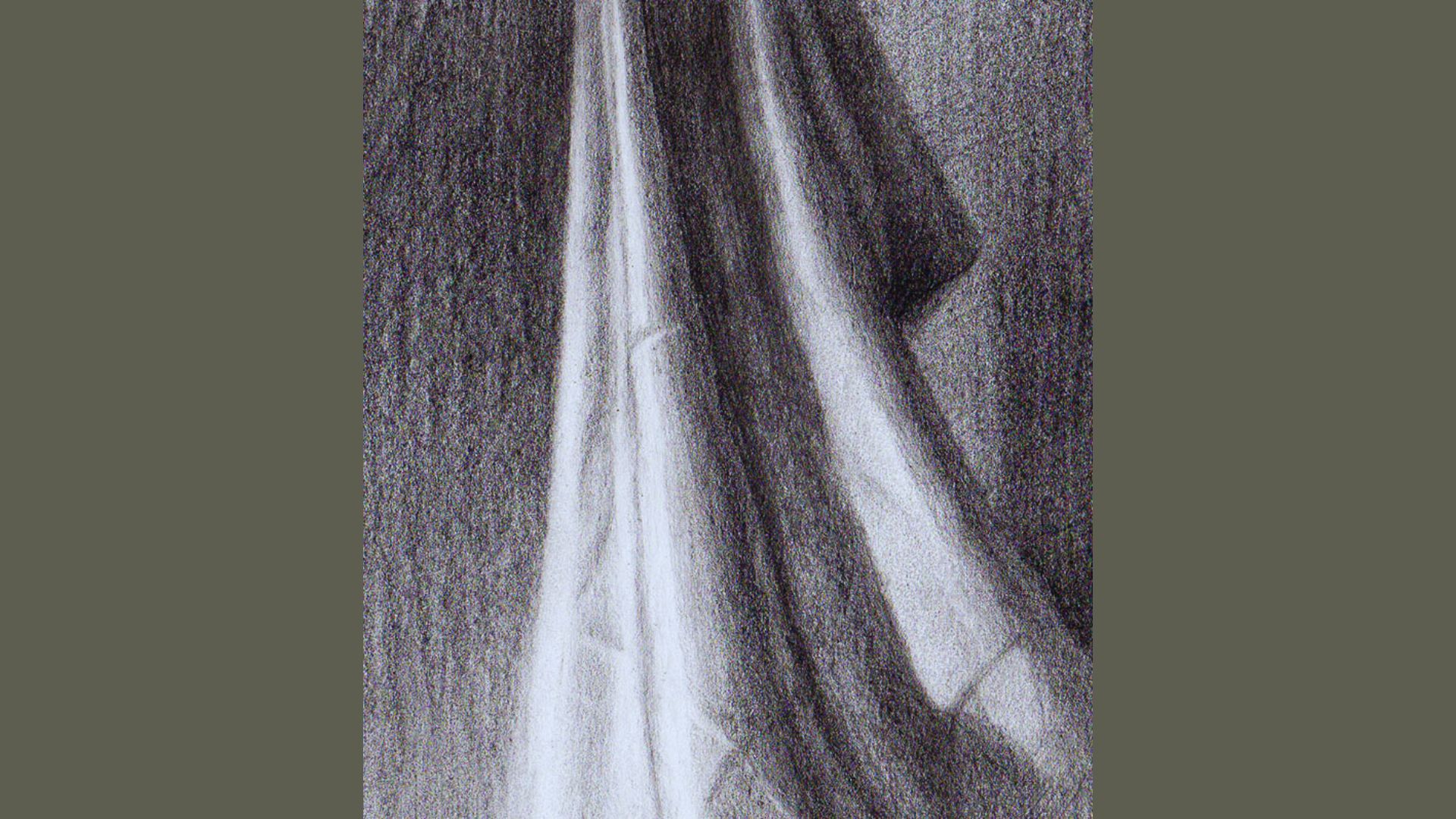 An illustration of a curtain hanging in the air, emphasizing its graceful drape and texture.
